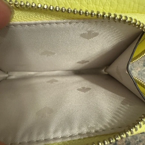 Kate Spade Lemon color Wallet EUC no call outs - Picture 6 of 6